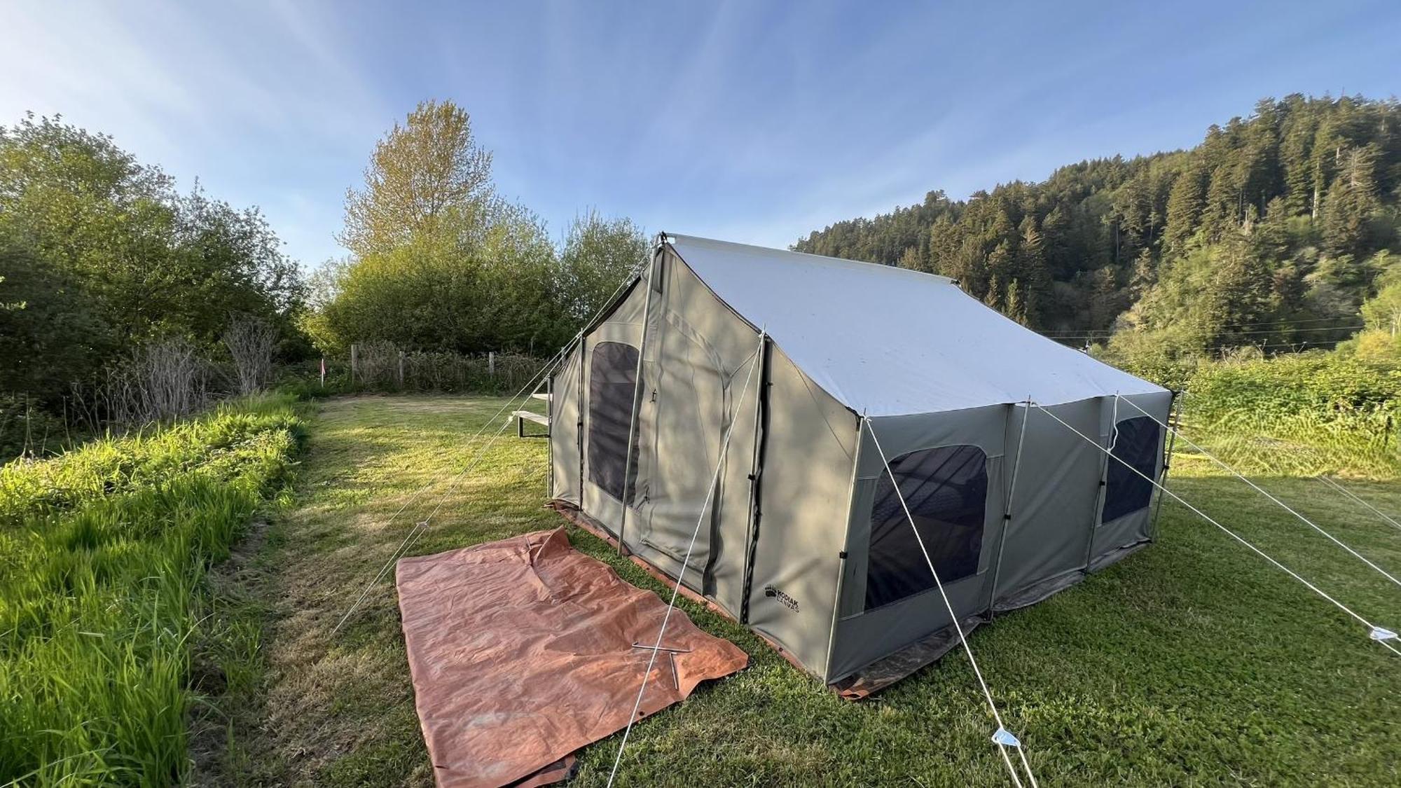 Glamping Tent On The River Klamath Esterno foto